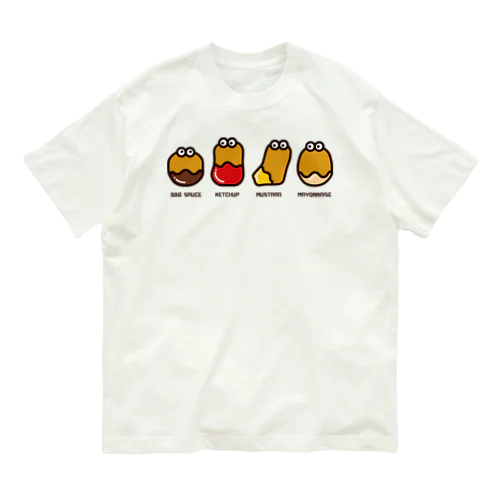 チキンナゲット４兄弟 オーガニックコットンTシャツ