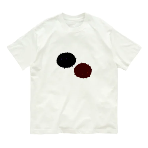 ウニと栗のイラスト Organic Cotton T-Shirt