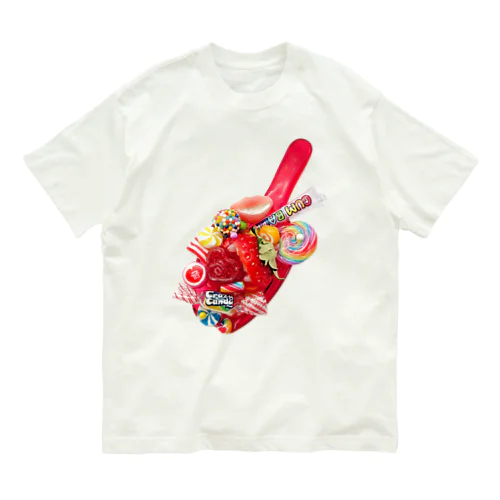 キラーいちごのキャンディスクープ オーガニックコットンTシャツ