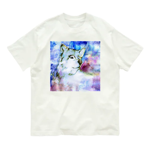 イラスト-オオカミ- Organic Cotton T-Shirt