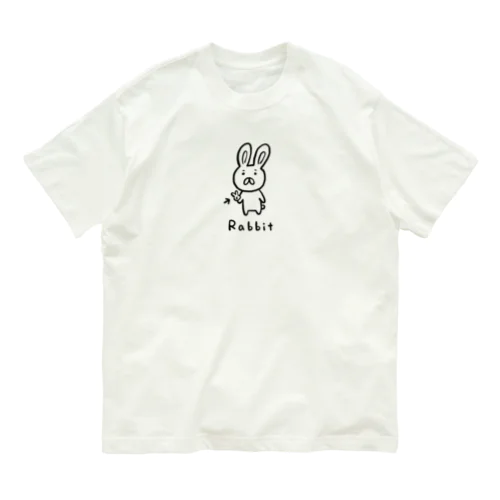 R a b b i t オーガニックコットンTシャツ