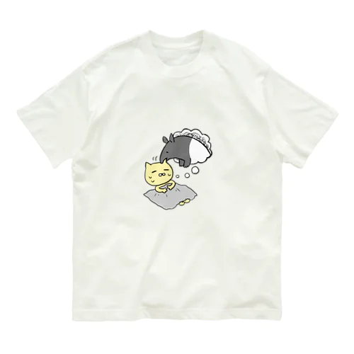 バクに食べられる Organic Cotton T-Shirt