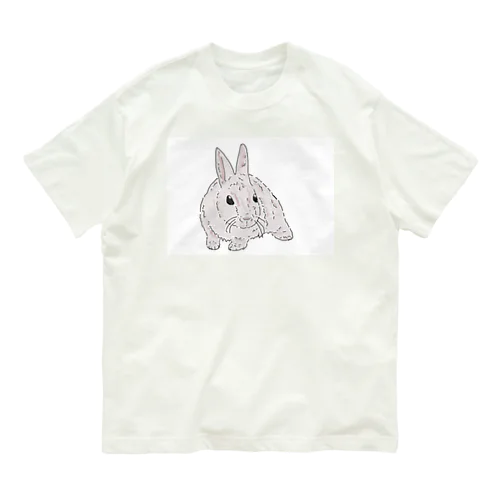 うさぎのウサ丸 オーガニックコットンTシャツ