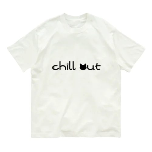 chill out(黒文字ver.) オーガニックコットンTシャツ