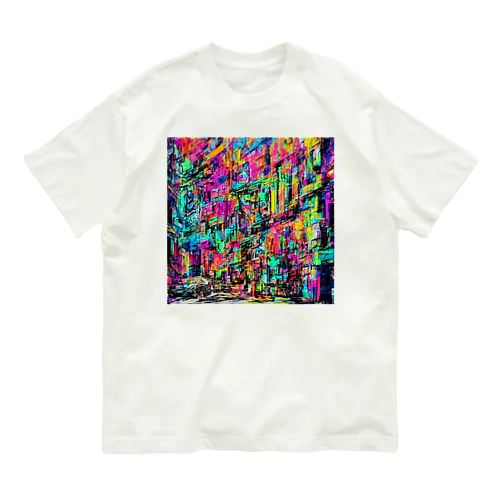  vivid gas station オーガニックコットンTシャツ