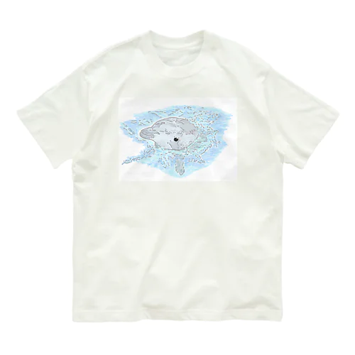 癒し、かわゆすのイルカちゃん。 Organic Cotton T-Shirt