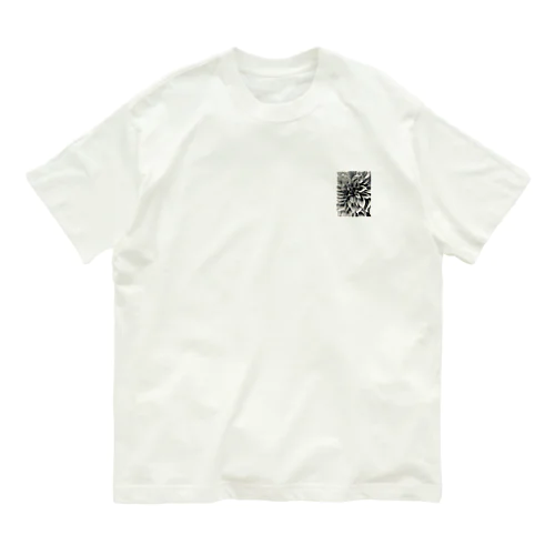 ダリア　モノクロ Organic Cotton T-Shirt