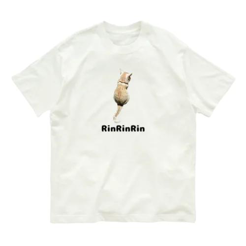 後ろ向きの猫ちゃん Organic Cotton T-Shirt