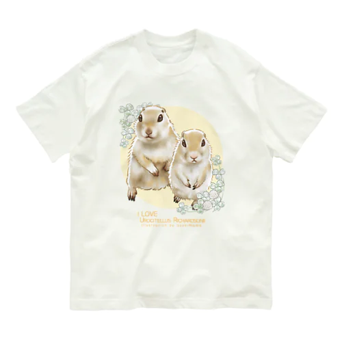 【No.7】I LOVE UROCITELLUS RICHARDSONII Organic Cotton T-Shirt