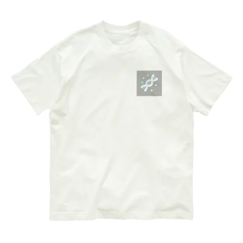 ⫘ﾒﾝﾀﾙｸﾗｯｼｭ⫘A (小)グレー オーガニックコットンTシャツ