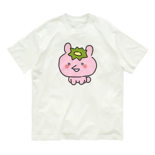 かっぱうさぎ（ピンク） Organic Cotton T-Shirt