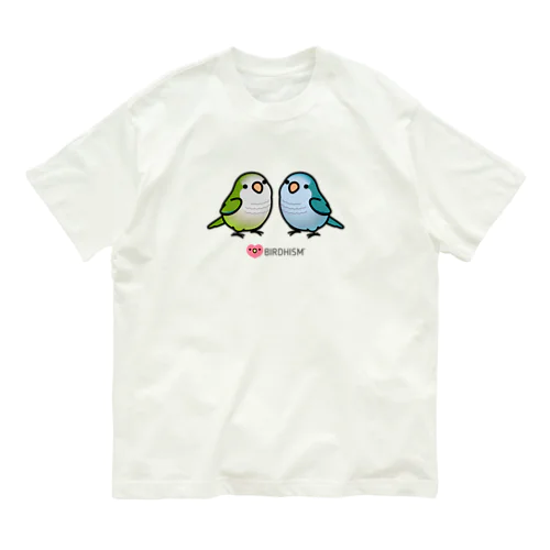 Chubby Bird 仲良しオキナインコ Organic Cotton T-Shirt