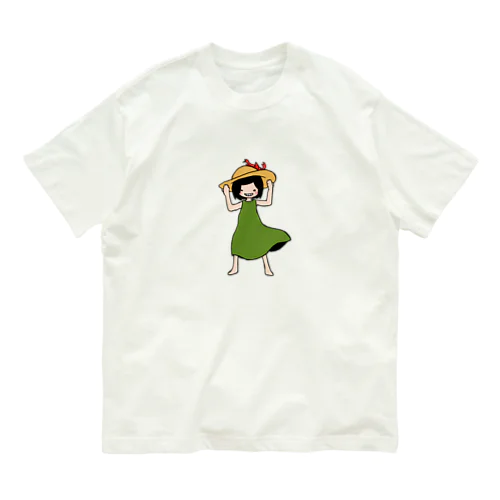 むぎわらおんなのこ Organic Cotton T-Shirt