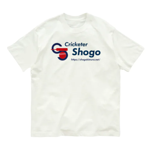 クリケット日本代表木村昇吾選手のロゴURL_02 オーガニックコットンTシャツ