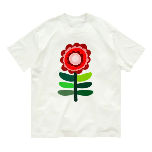 LITTLE FLOWER (RED2) Organic Cotton T-Shirt