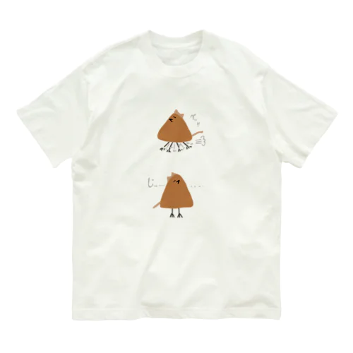 とりねこ オーガニックコットンTシャツ