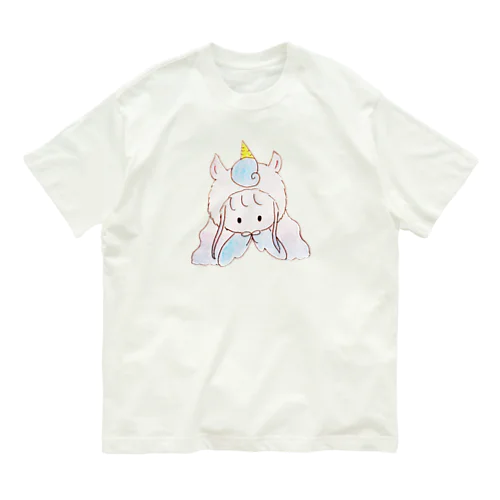 夢みるユニコーンちゃん Organic Cotton T-Shirt