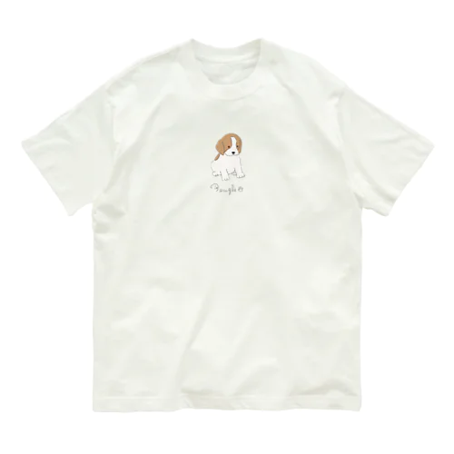 ビーグル(子犬) オーガニックコットンTシャツ