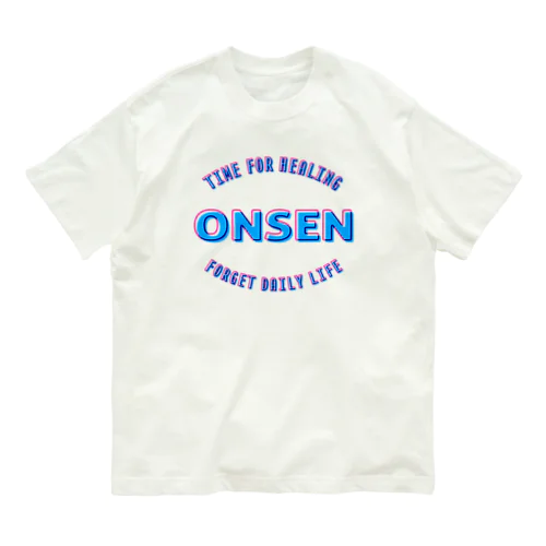 ONSEN -Time for Healing- (カラー) オーガニックコットンTシャツ