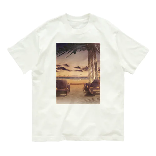 夕焼けビーチ Organic Cotton T-Shirt