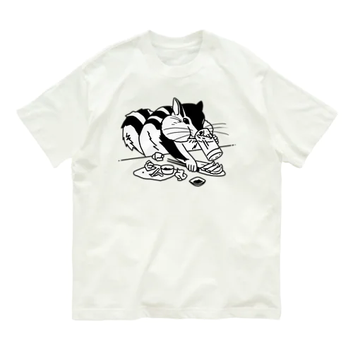 飲み会でがっつくリス Organic Cotton T-Shirt