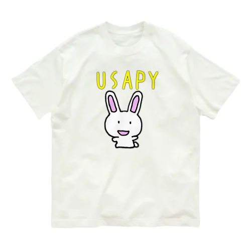 うさぎの　うさぴぃ Organic Cotton T-Shirt