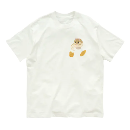 カップケーキモモンガ小 オーガニックコットンTシャツ