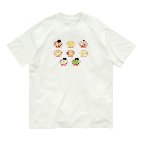 ラーメンいっぱい オーガニックコットンTシャツ