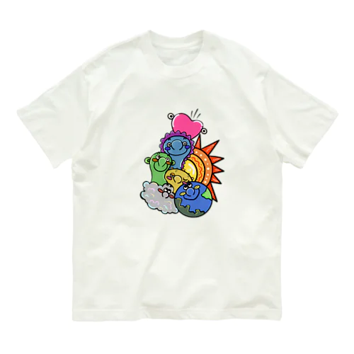Colorful Earth オーガニックコットンTシャツ