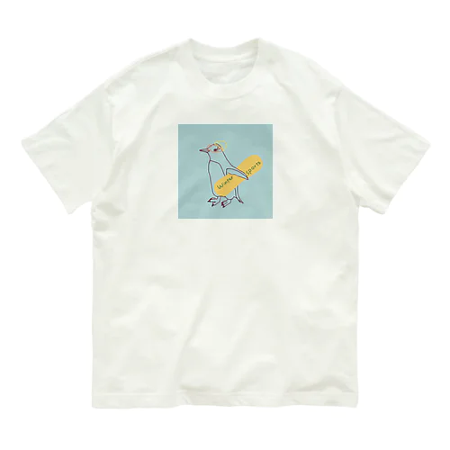 からふるスノボジェンツーペンギン オーガニックコットンTシャツ