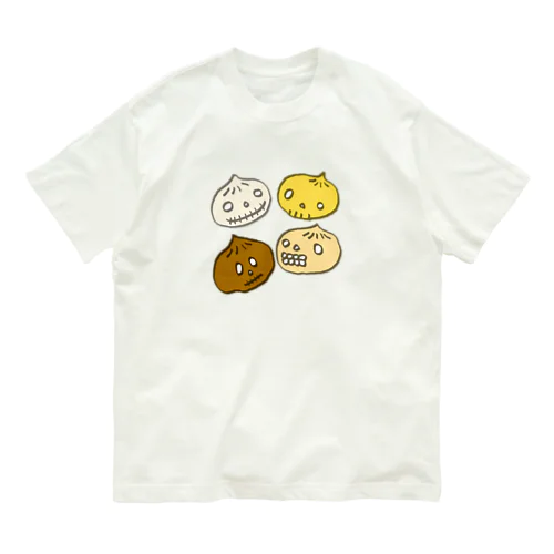 ドクロ風味な中華まん オーガニックコットンTシャツ