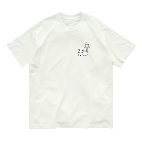 しっぽ木のねこ Organic Cotton T-Shirt