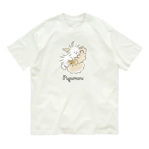 ぷぷまる なかよし ロゴ入り オーガニックコットンTシャツ