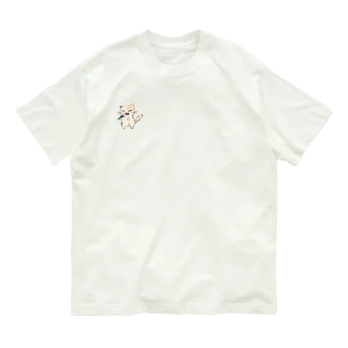 ひのもとにゃんこ®️ 民謡歌手 /ナギちゃん オーガニックコットンTシャツ