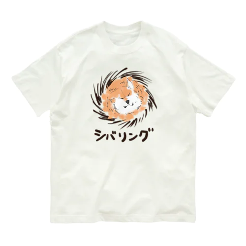 柴リング オーガニックコットンTシャツ