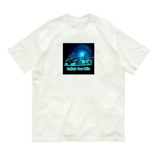 neon super car オーガニックコットンTシャツ