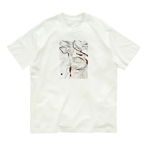 テクスチャーアート（ホワイト） Organic Cotton T-Shirt