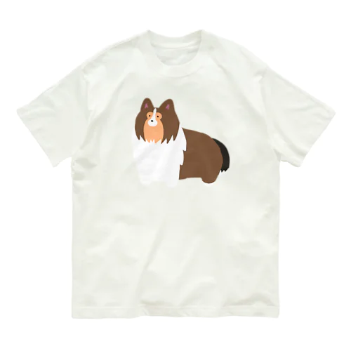 ゆるゆるシェルティ オーガニックコットンTシャツ