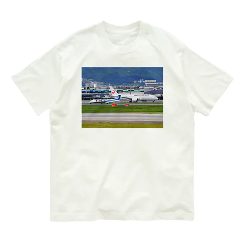 飛行機 Organic Cotton T-Shirt