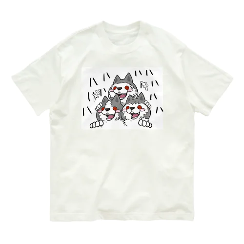 オオカミトリオ Organic Cotton T-Shirt