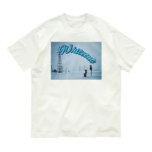 Whiteout ロゴ入り オーガニックコットンTシャツ