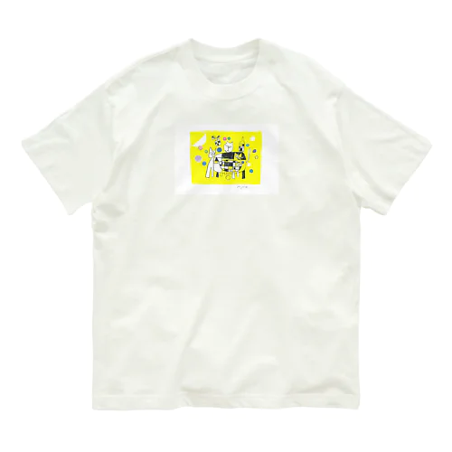 キャット テーブル Organic Cotton T-Shirt