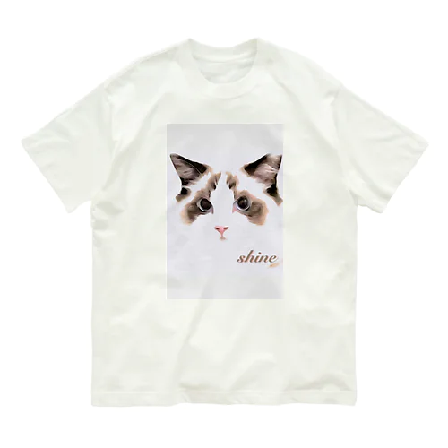 I love cat メンクイーン オーガニックコットンTシャツ