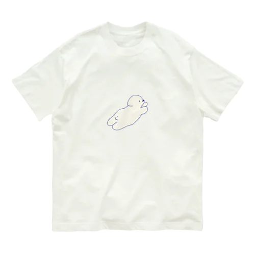 Running puppy オーガニックコットンTシャツ