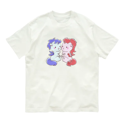 ふわふわゲンジュウウマ オーガニックコットンTシャツ