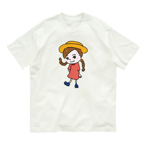 むぎわらガール オーガニックコットンTシャツ