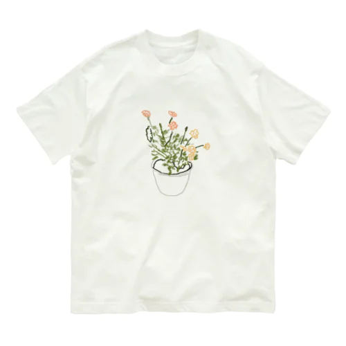 民家のマリーゴールド Organic Cotton T-Shirt