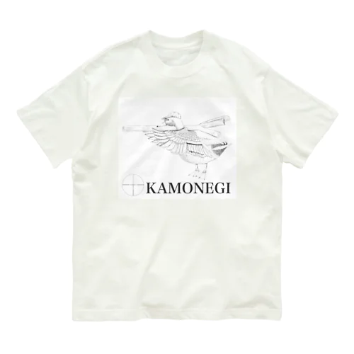 kamonegi モノクロ オーガニックコットンTシャツ