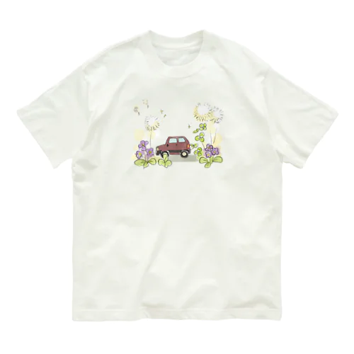 春とくるま Organic Cotton T-Shirt