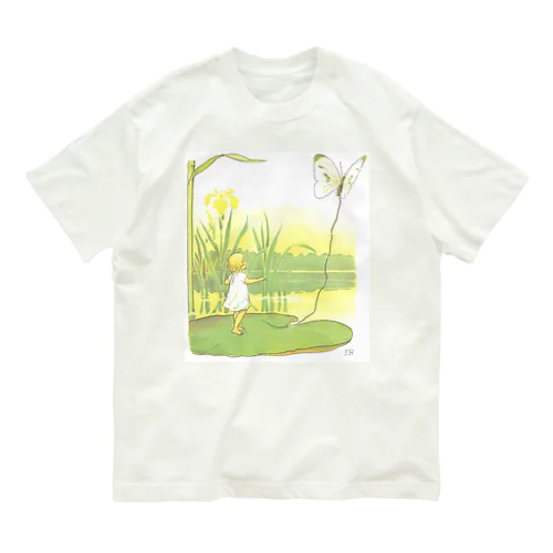 蝶とおやゆびひめ by Elsa Beskow オーガニックコットンTシャツ